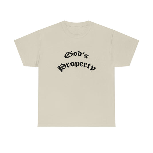 God's Property Tee In Sand